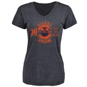 Ben Scrivens Women's Edmonton Oilers Insignia Tri-Blend T-Shirt - Royal