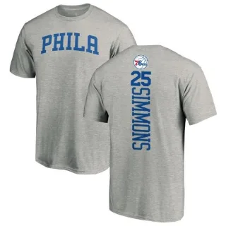 Ben Simmons Philadelphia 76ers Ash Backer T-Shirt