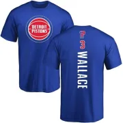 Ben Wallace Detroit Pistons Royal Backer T-Shirt