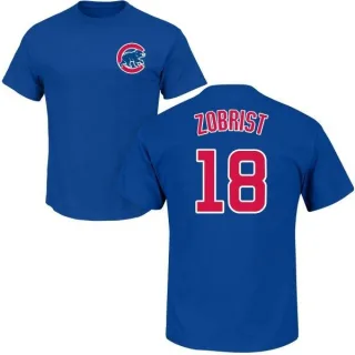 Ben Zobrist Chicago Cubs Name & Number T-Shirt - Royal