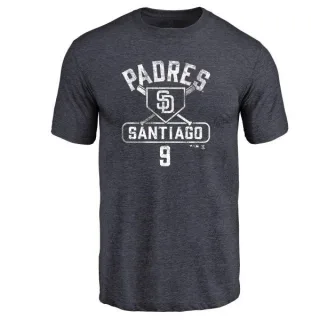 Benito Santiago San Diego Padres Base Runner Tri-Blend T-Shirt - Navy