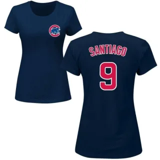 Benito Santiago Women's Chicago Cubs Name & Number T-Shirt - Navy