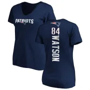 Benjamin Watson Women's New England Patriots Backer Slim Fit T-Shirt - Navy