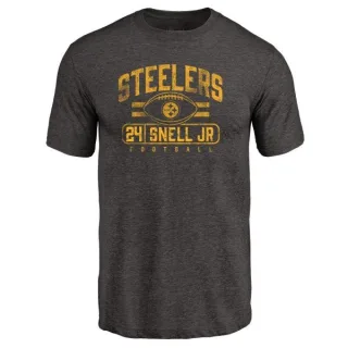 Benny Snell Jr. Pittsburgh Steelers Flanker Tri-Blend T-Shirt - Black