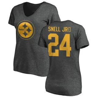 Benny Snell Jr. Women's Pittsburgh Steelers One Color T-Shirt - Ash