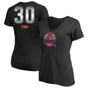 Bernard King Women's New York Knicks Black Midnight Mascot T-Shirt