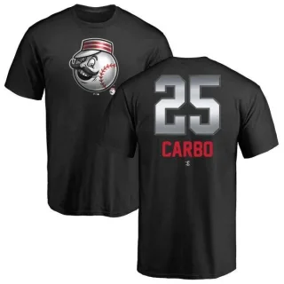 Bernie Carbo Cincinnati Reds Midnight Mascot T-Shirt - Black