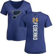 Bernie Federko Women's St. Louis Blues Backer T-Shirt - Blue