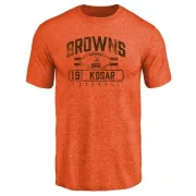 Bernie Kosar Cleveland Browns Flanker Tri-Blend T-Shirt - Orange