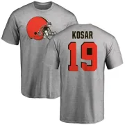 Bernie Kosar Cleveland Browns Name & Number Logo T-Shirt - Ash