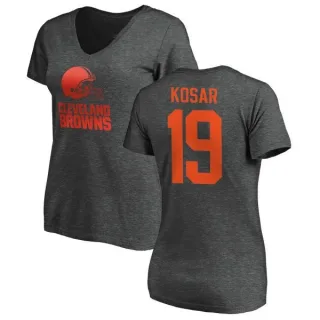 Bernie Kosar Women's Cleveland Browns One Color T-Shirt - Ash