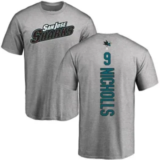 Bernie Nicholls San Jose Sharks Backer T-Shirt - Ash