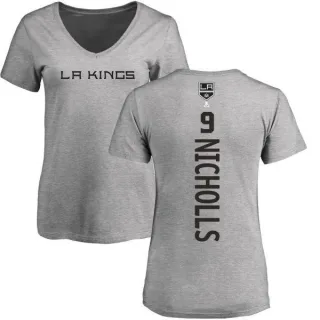 Bernie Nicholls Women's Los Angeles Kings Backer T-Shirt - Ash