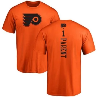 Bernie Parent Philadelphia Flyers One Color Backer T-Shirt - Orange