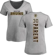 Bernie Parent Women's Boston Bruins Backer T-Shirt - Ash