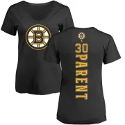 Bernie Parent Women's Boston Bruins Backer T-Shirt - Black