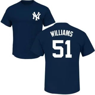 Bernie Williams New York Yankees Name & Number T-Shirt - Navy