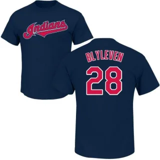 Bert Blyleven Cleveland Indians Name & Number T-Shirt - Navy