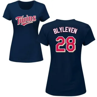 Bert Blyleven Women's Minnesota Twins Name & Number T-Shirt - Navy