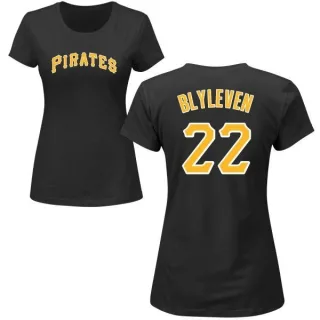 Bert Blyleven Women's Pittsburgh Pirates Name & Number T-Shirt - Black