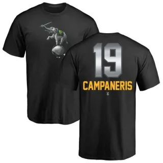 Bert Campaneris Oakland Athletics Midnight Mascot T-Shirt - Black