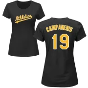 Bert Campaneris Women's Oakland Athletics Name & Number T-Shirt - Black