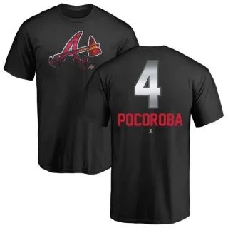 Biff Pocoroba Atlanta Braves Midnight Mascot T-Shirt - Black