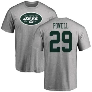 Bilal Powell New York Jets Name & Number Logo T-Shirt - Ash