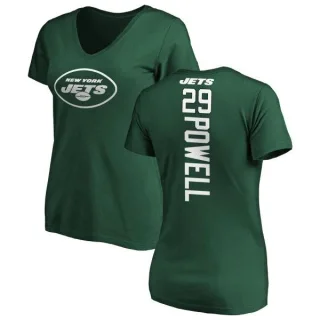 Bilal Powell Women's New York Jets Backer Slim Fit T-Shirt - Green