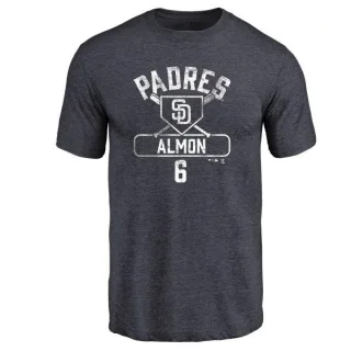 Bill Almon San Diego Padres Base Runner Tri-Blend T-Shirt - Navy