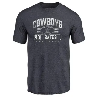 Bill Bates Dallas Cowboys Flanker Tri-Blend T-Shirt - Navy