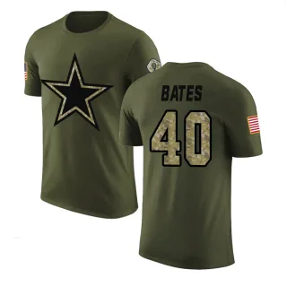 Bill Bates Dallas Cowboys Olive Salute to Service Legend T-Shirt