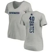 Bill Bates Women's Dallas Cowboys Backer Slim Fit T-Shirt - Ash