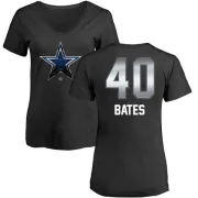 Bill Bates Women's Dallas Cowboys Midnight Mascot T-Shirt - Black