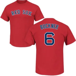 Bill Buckner Boston Red Sox Name & Number T-Shirt - Scarlet