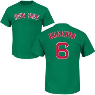 Bill Buckner Boston Red Sox St. Patrick's Day Name & Number T-Shirt - Green