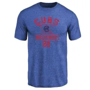 Bill Buckner Chicago Cubs Base Runner Tri-Blend T-Shirt - Royal