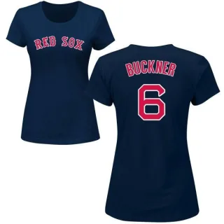 Bill Buckner Women's Boston Red Sox Name & Number T-Shirt - Navy