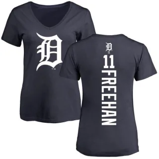 Bill Freehan Women's Detroit Tigers Backer Slim Fit T-Shirt - Navy