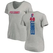 Bill Laimbeer Women's Detroit Pistons Ash Backer T-Shirt