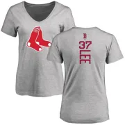 Bill Lee Women's Boston Red Sox Backer Slim Fit T-Shirt - Ash