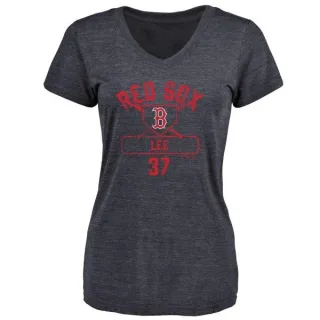 Bill Lee Women's Boston Red Sox Base Runner Tri-Blend T-Shirt - Navy