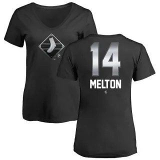 Bill Melton Women's Chicago White Sox Midnight Mascot V-Neck T-Shirt - Black