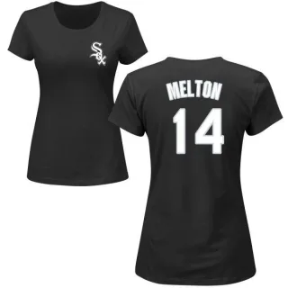 Bill Melton Women's Chicago White Sox Name & Number T-Shirt - Black