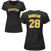 Bill Robinson Women's Pittsburgh Pirates Name & Number T-Shirt - Black