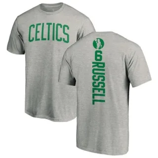 Bill Russell Boston Celtics Ash Backer T-Shirt