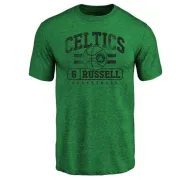 Bill Russell Boston Celtics Green Baseline Tri-Blend T-Shirt