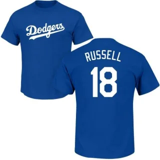 Bill Russell Los Angeles Dodgers Name & Number T-Shirt - Royal