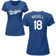 Bill Russell Women's Los Angeles Dodgers Name & Number T-Shirt - Royal