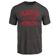 Bill Walton Portland Trail Blazers Black Baseline Tri-Blend T-Shirt